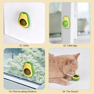 Avocado Purr-Whirl Catnip Ball