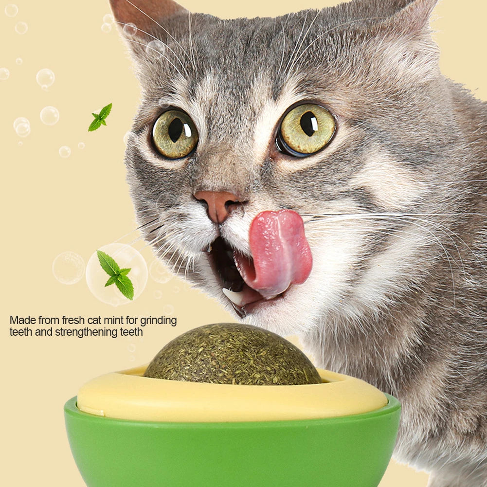 Avocado Purr-Whirl Catnip Ball