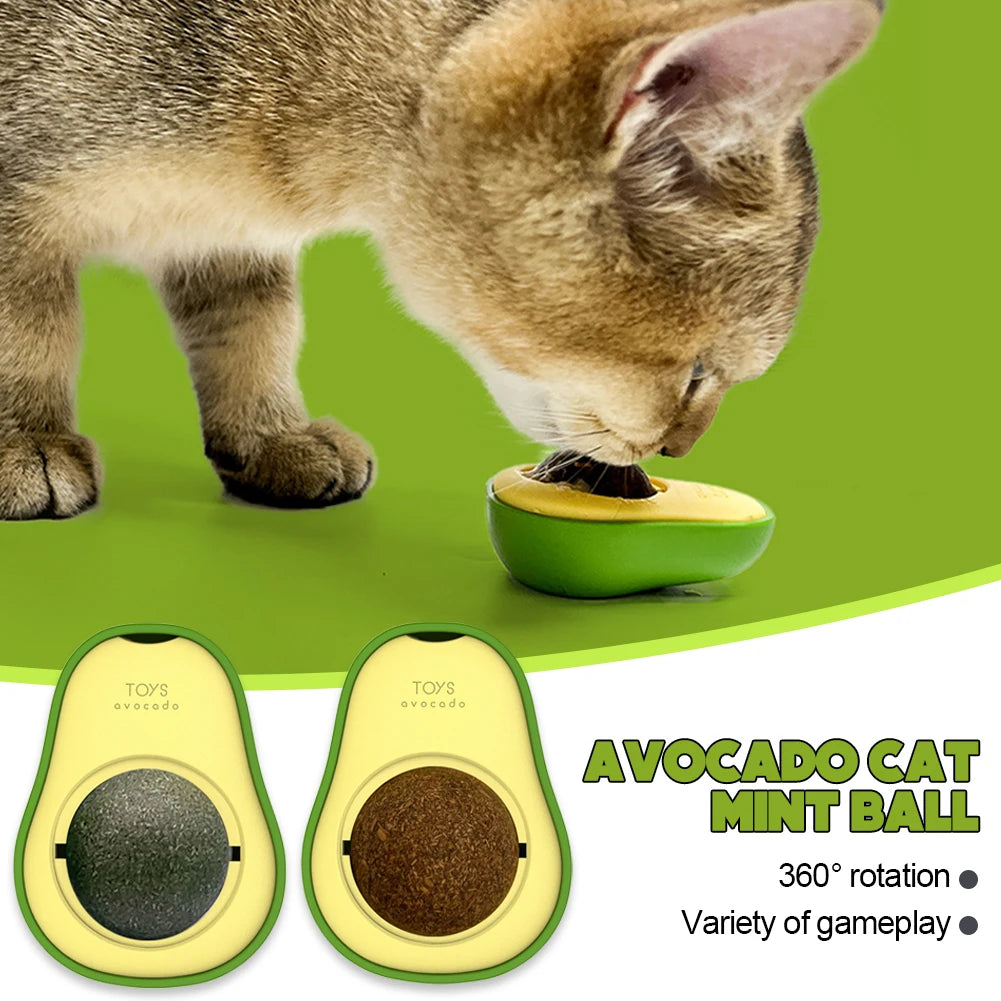 Avocado Purr-Whirl Catnip Ball